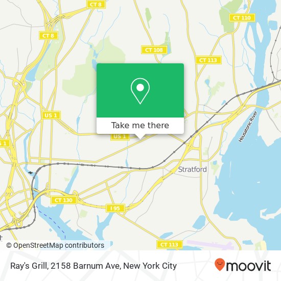 Mapa de Ray's Grill, 2158 Barnum Ave