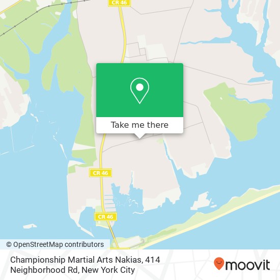 Championship Martial Arts Nakias, 414 Neighborhood Rd map