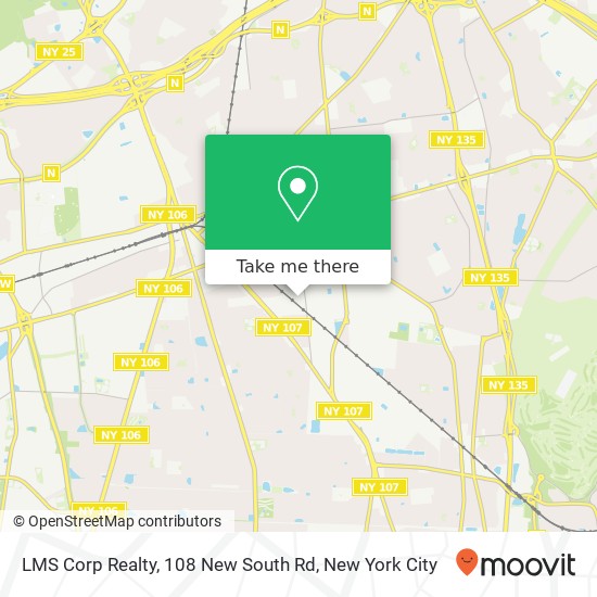 Mapa de LMS Corp Realty, 108 New South Rd
