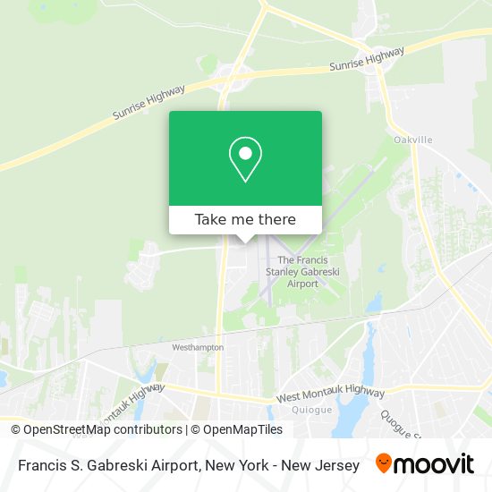 Francis S. Gabreski Airport map