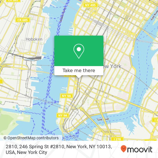 2810, 246 Spring St #2810, New York, NY 10013, USA map