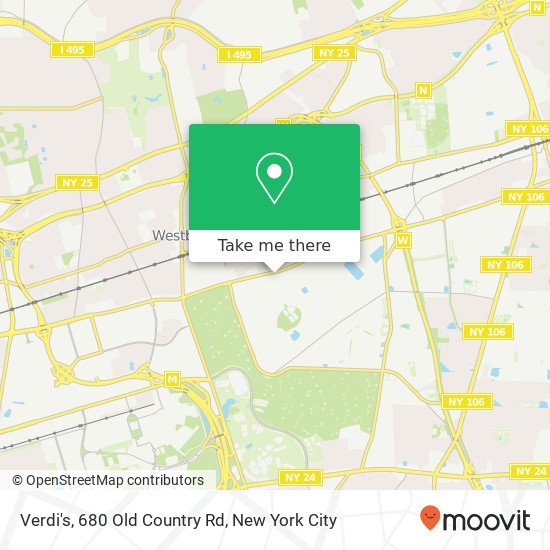 Mapa de Verdi's, 680 Old Country Rd
