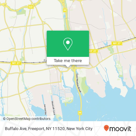 Mapa de Buffalo Ave, Freeport, NY 11520