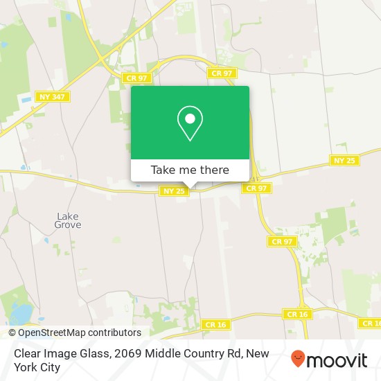 Mapa de Clear Image Glass, 2069 Middle Country Rd