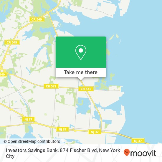 Investors Savings Bank, 874 Fischer Blvd map