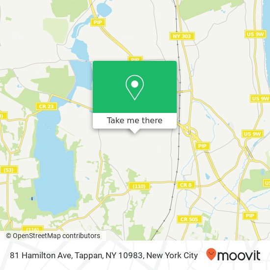 81 Hamilton Ave, Tappan, NY 10983 map