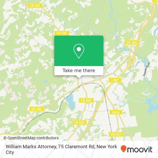 William Marks Attorney, 75 Claremont Rd map