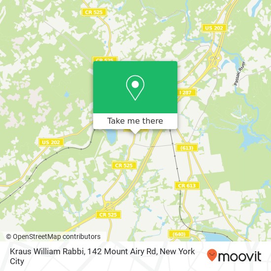 Kraus William Rabbi, 142 Mount Airy Rd map