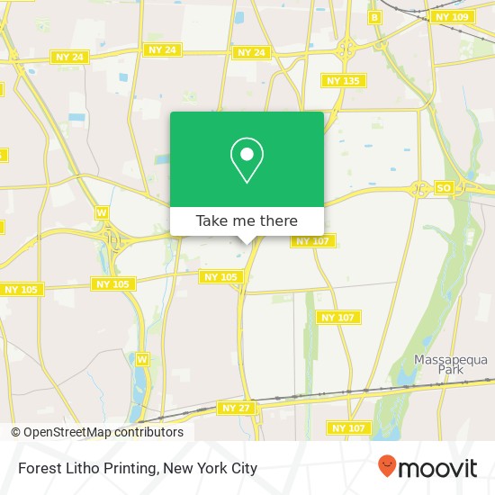 Forest Litho Printing map