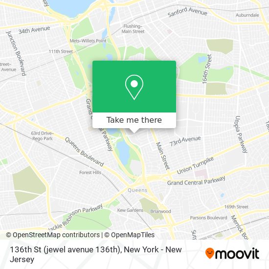 136th St (jewel avenue 136th) map