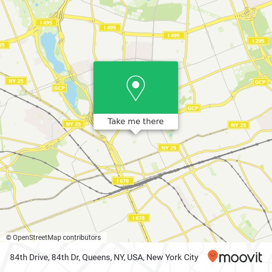 Mapa de 84th Drive, 84th Dr, Queens, NY, USA