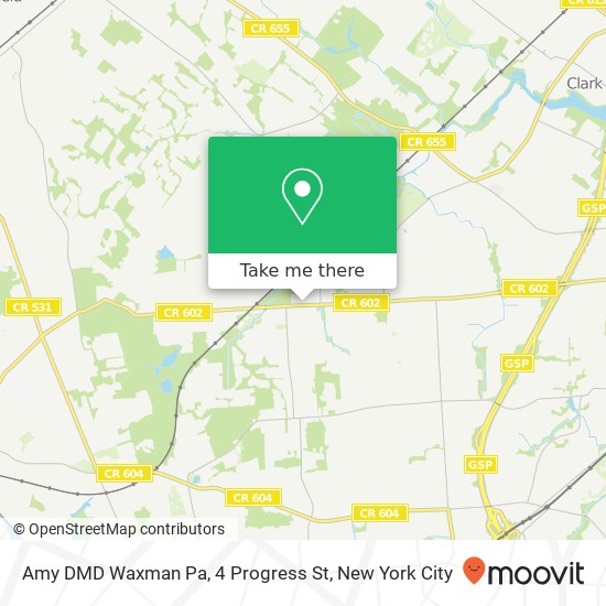 Amy DMD Waxman Pa, 4 Progress St map