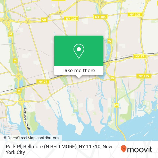 Park Pl, Bellmore (N BELLMORE), NY 11710 map