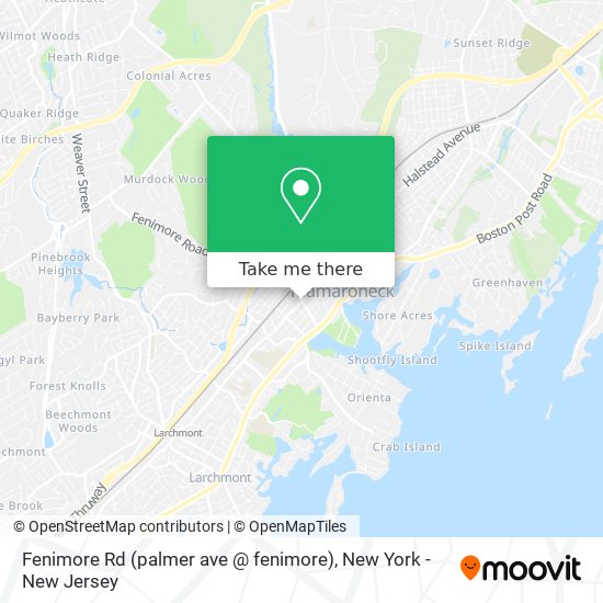 Fenimore Rd (palmer ave @ fenimore) map
