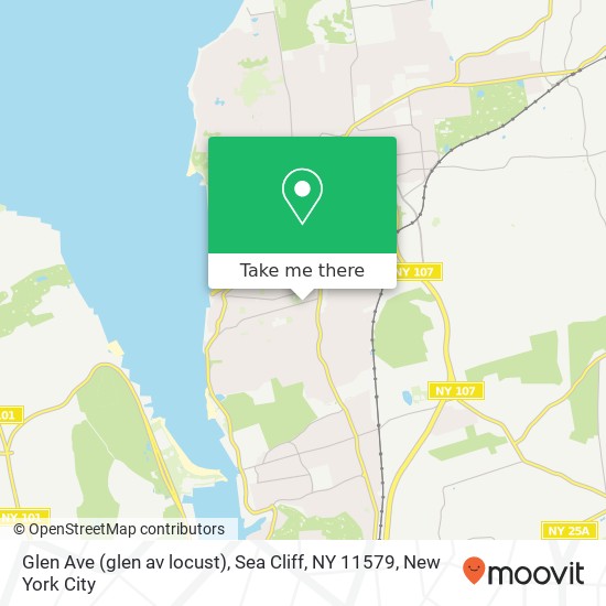 Glen Ave (glen av locust), Sea Cliff, NY 11579 map