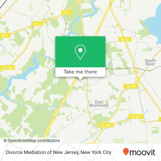 Divorce Mediation of New Jersey map