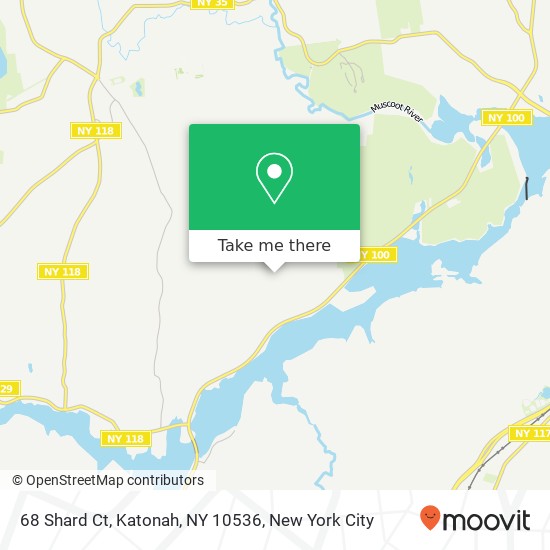 Mapa de 68 Shard Ct, Katonah, NY 10536