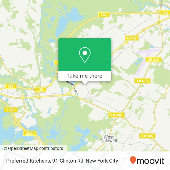 Mapa de Preferred Kitchens, 91 Clinton Rd