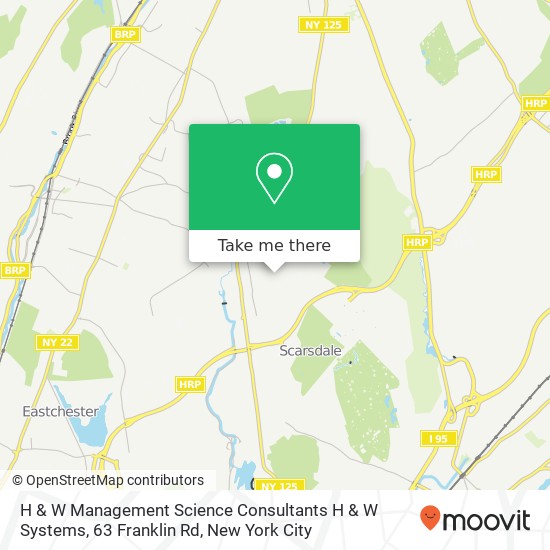 H & W Management Science Consultants H & W Systems, 63 Franklin Rd map