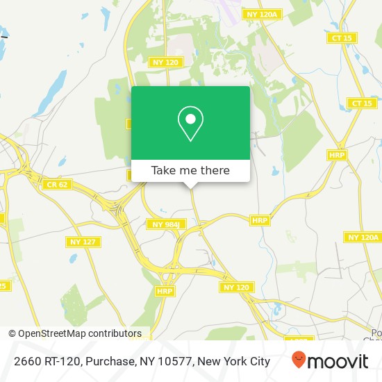Mapa de 2660 RT-120, Purchase, NY 10577