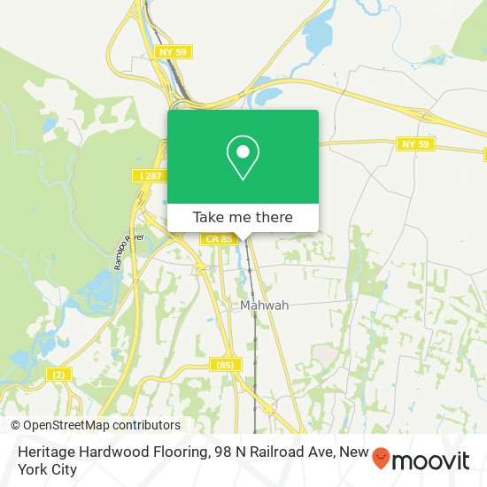 Heritage Hardwood Flooring, 98 N Railroad Ave map