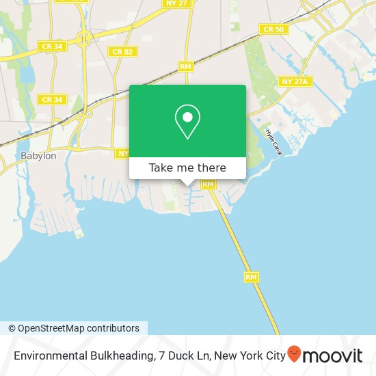 Environmental Bulkheading, 7 Duck Ln map