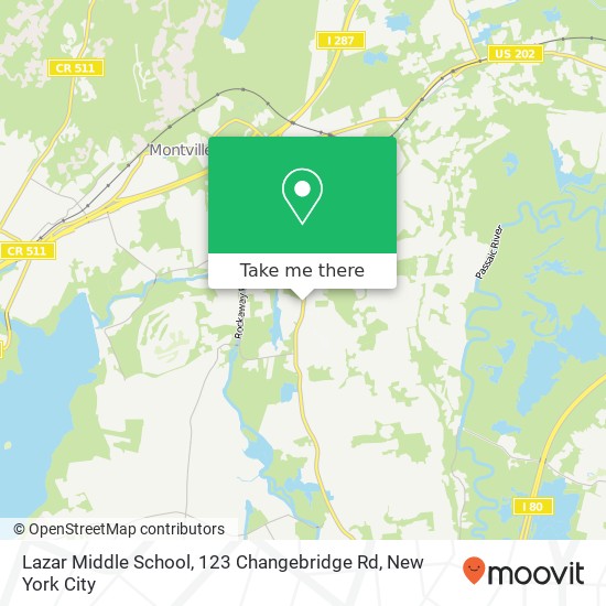 Lazar Middle School, 123 Changebridge Rd map