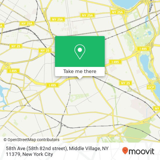 58th Ave (58th 82nd street), Middle Village, NY 11379 map