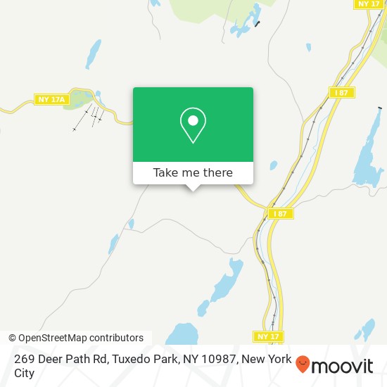 269 Deer Path Rd, Tuxedo Park, NY 10987 map