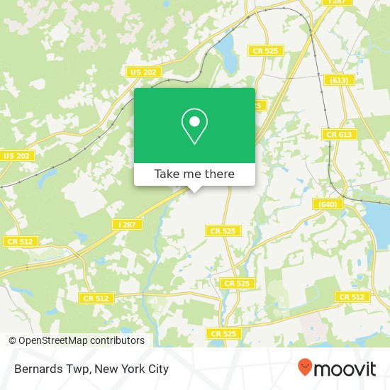 Mapa de Bernards Twp