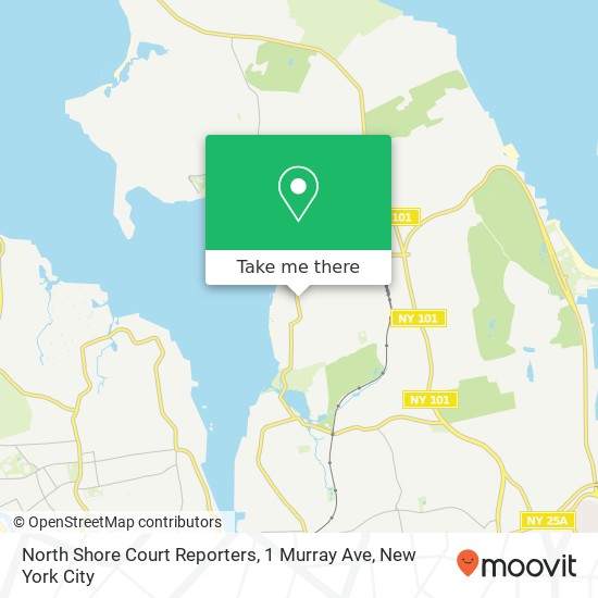 Mapa de North Shore Court Reporters, 1 Murray Ave