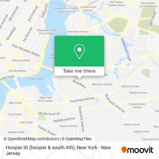 Mapa de Hooper St (hooper & south 4th)