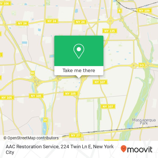 AAC Restoration Service, 224 Twin Ln E map