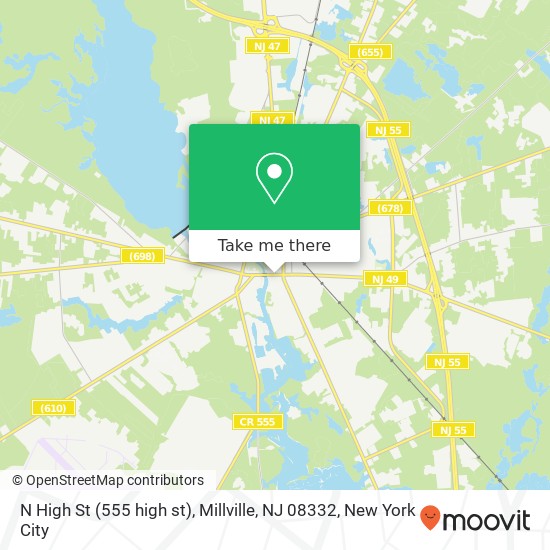 N High St (555 high st), Millville, NJ 08332 map