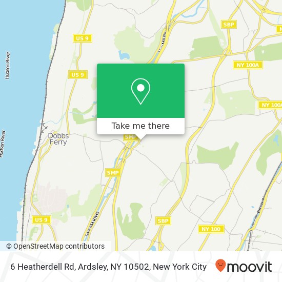 Mapa de 6 Heatherdell Rd, Ardsley, NY 10502