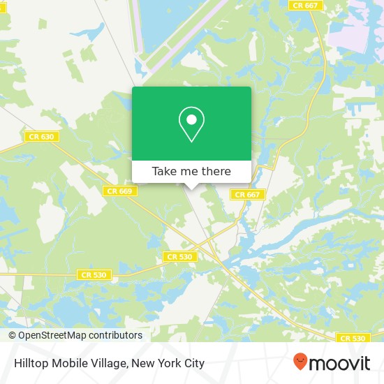Mapa de Hilltop Mobile Village, 304 Trenton Rd