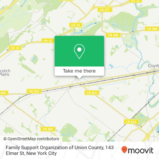 Mapa de Family Support Organization of Union County, 143 Elmer St