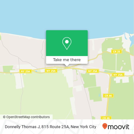 Donnelly Thomas J, 815 Route 25A map