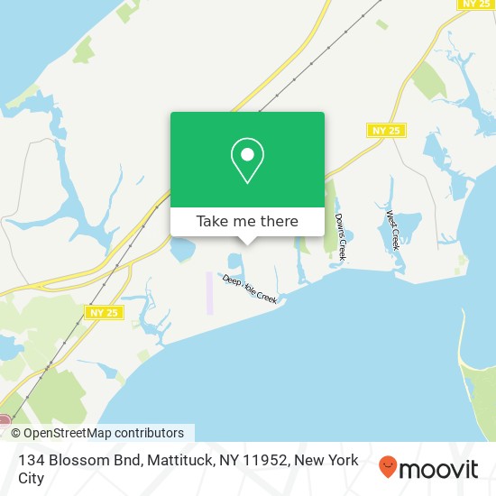 Mapa de 134 Blossom Bnd, Mattituck, NY 11952