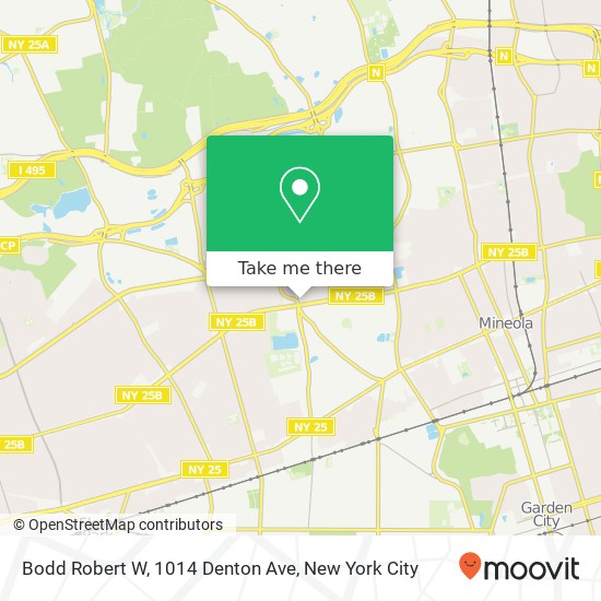 Mapa de Bodd Robert W, 1014 Denton Ave