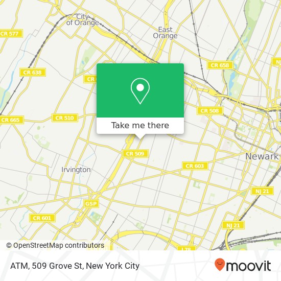Mapa de ATM, 509 Grove St