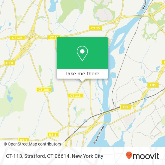 Mapa de CT-113, Stratford, CT 06614