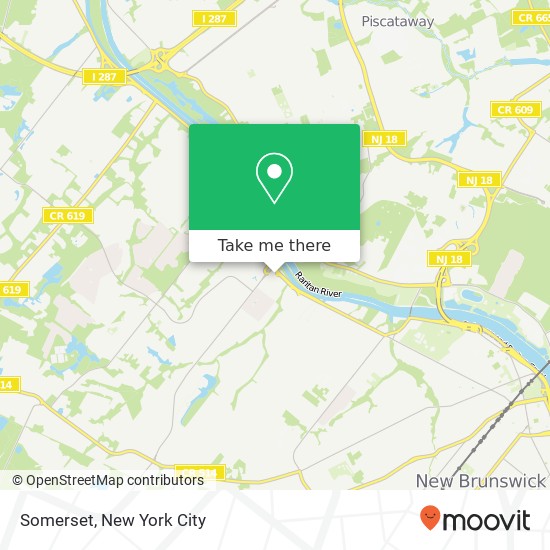 Mapa de Somerset, Rutgers Plaza Shopping Center, Somerset, NJ 08873, United States