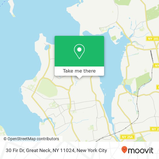 Mapa de 30 Fir Dr, Great Neck, NY 11024