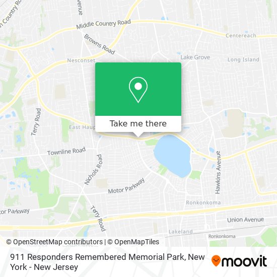 911 Responders Remembered Memorial Park map