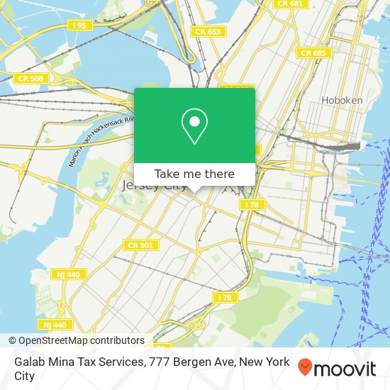 Galab Mina Tax Services, 777 Bergen Ave map