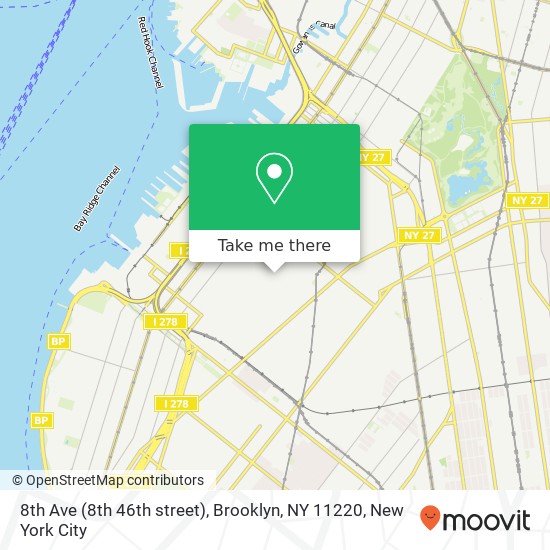 8th Ave (8th 46th street), Brooklyn, NY 11220 map