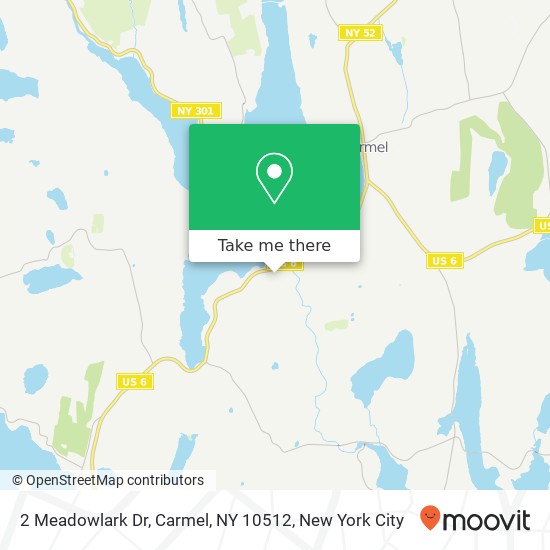 Mapa de 2 Meadowlark Dr, Carmel, NY 10512