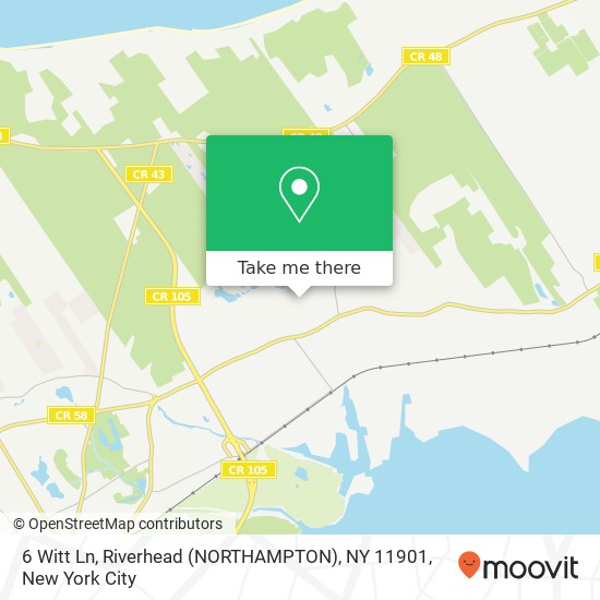 6 Witt Ln, Riverhead (NORTHAMPTON), NY 11901 map