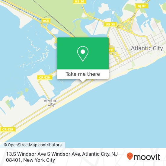 13,S Windsor Ave S Windsor Ave, Atlantic City, NJ 08401 map